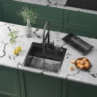 Кухонная мойка Roxen Simple 50 PVD (графит)