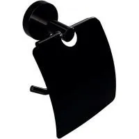 Держатель туалетной бумаги Bemeta Hematit 159112012 с крышкой