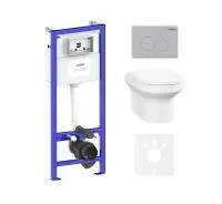 Комплект инсталляции и унитаза 6 в 1 Lavinia Boho Grance Hill Rimless 87561007