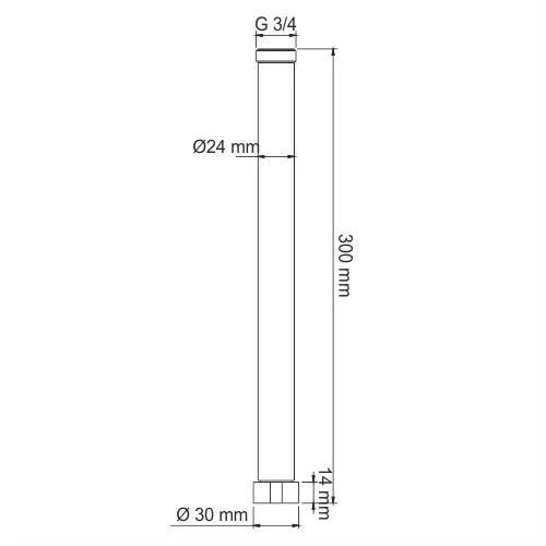 Удлинитель для душевого комплекта Wasserkraft A132