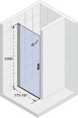 Душевая дверь Riho Novik Z101 80 GZ1080000