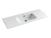 Умывальник накладной прямоугольный Ceramicanova Element 1210*465*180мм, белый, CN7006