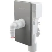 Сифон для стиральной машины Alcaplast под штукатурку хромированный, APS3P