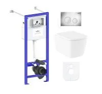 Комплект инсталляции и унитаза 6 в 1 Lavinia Boho Relfix Aveo Rimless 77050210