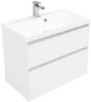 Тумба под раковину Aquanet Гласс 80 белый