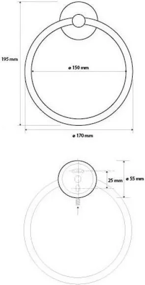 Держатель для полотенец Bemeta Dark 104104060
