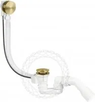 Сифон для ванны полуавтоматический FILARETE FL80 (Матовое золото)