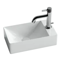 Умывальник Ceramicanova подвесной прямоугольный (отверстие под смеситель R) Element 375x215x100мм