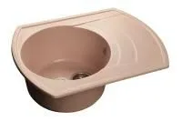Кухонная мойка GranFest RONDO R-650L светло-розовый