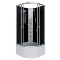 Душевая кабина Niagara Classic NG-2508-14BKG 90х90х200, высокий поддон 40 см, стекло тонированное