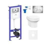 Комплект инсталляции и унитаза 7 в 1 Lavinia Boho Grance Hill Rimless 87561035