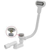 Сифон для ванны Alcaplast click/clak металл, A516CKM-80