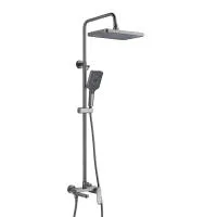 Душевая система Shevanik S4536T, оружейная сталь