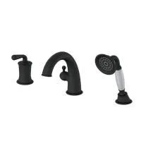 Смеситель на борт ванны WONZON & WOGHAND, Черный матовый (WW-88659008-MB)