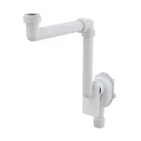 Универсальный сифон под штукатурку Alcaplast, экономящий пространство, A873