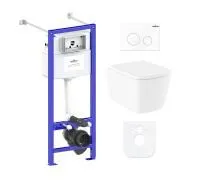 Комплект инсталляции и унитаза 6 в 1 Lavinia Boho Relfix Aveo Rimless 77050209