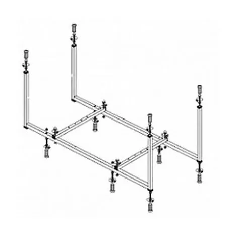 Каркас для ванн Aquatek Eco-friendly Мия 130x70 KAR-0000054 хром, шпильки