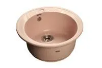 Кухонная мойка GranFest RONDO R-520 светло-розовый
