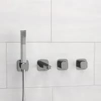 Встраиваемый комплект для ванны WasserKRAFT с лейкой и изливом A8651.312.314.326.087.103