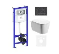 Комплект инсталляции и унитаза 6 в 1 Lavinia Boho Relfix Bell Pro Rimless 75110014