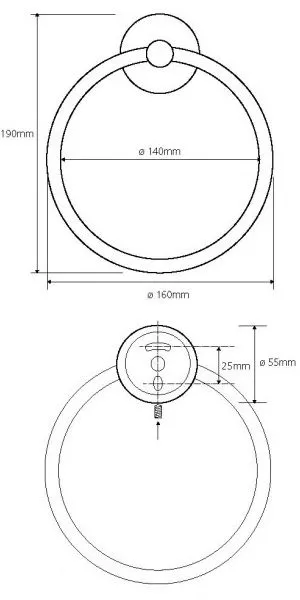 Держатель для полотенец Bemeta Omega 104104062