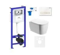 Комплект инсталляции и унитаза 7 в 1 Lavinia Boho Relfix Bell Pro Rimless 75110028
