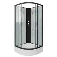 Душевая кабина Niagara Classic NG-6702-14BK 100х100х200, средний поддон 26 см, стекло прозрачное, черные профиля 4 мест