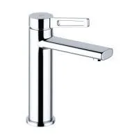 Смеситель для раковины (умывальника) Wellsee ONCE! and forever 182401000, латунный, однорычажный, высота/длина излива 110/110 мм (цвет хром)