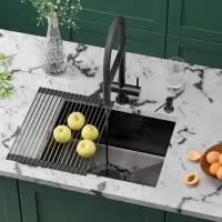 Кухонная мойка RoxenBath Uno 54 PVD графит (текстурное покрытие)