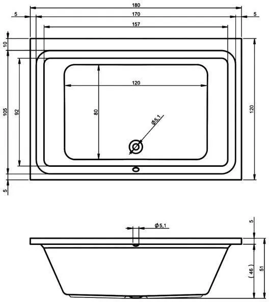 Акриловая ванна Riho Castello 180x120 BB7700500000000