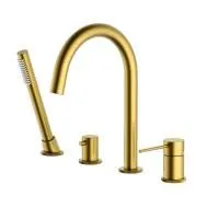 Смеситель для ванны с душем, врезной Timo Saona 2320/20Y золото шлифованное