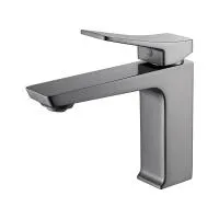 Смеситель для раковины Shevanik S4401T, оружейная сталь