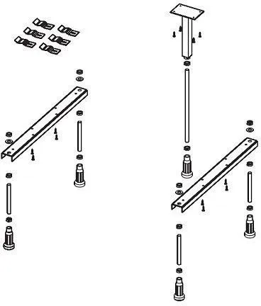 Ножки для акриловой ванны Riho Strong POOTSET08