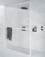 Душевая перегородка Riho Lucid GD401 140 GD314W000 белый матовый