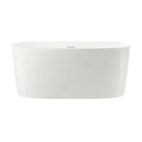 Акриловая ванна в наборе 3 в 1: отдельностоящая ванна, ножки, экран Wellsee Câlin 230201000