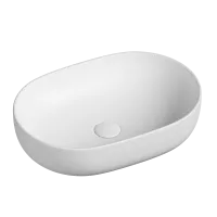Умывальник Ceramicanova чаша накладная овальная (цвет Белый Матовый) Element 600x415x135мм
