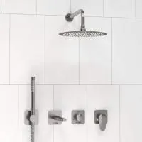 A1451.273.274.097.121.275.100.276 Встраиваемый комплект для ванны WasserKRAFT с верхней душевой насадкой, лейкой