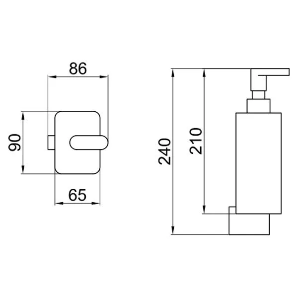 Дозатор для жидкого мыла Webert Living LV500201560