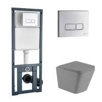 Унитаз с инсталляцией WeltWasser MARBERG 410 + GELBACH 004 MT-GR + MAR 410 SE