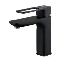 Смеситель для умывальника IDDIS Slide черный SLIBL00i01