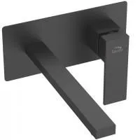 Смеситель для раковины Laveo Kvadrato BLQ_722P скрытого монтажа черный