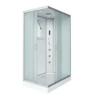 Душ.каб. NG-43285-14QF (1200х800х2150) низкий поддон(13см) стекло МАТОВОЕ 3 места