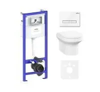 Комплект инсталляции и унитаза 6 в 1 Lavinia Boho Grance Hill Rimless 87561009