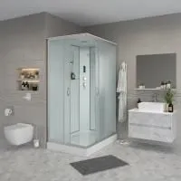 Душевая кабина Niagara Classic NG-43085-14QP 100х80х215, низкий поддон 13 см, стекло матовое