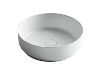 Умывальник Ceramicanova чаша накладная круглая (цвет Белый Матовый) Element 390x390x120мм