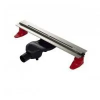 Желоб BERGES водосток SUPER line 650 матовый хром S-сифон D50 H60 боковой