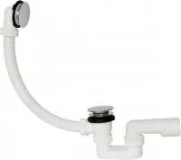 Автоматический слив-перелив для ванны PlastBrno EVK0150 Click-Clack, метал 40/50, L=55 см