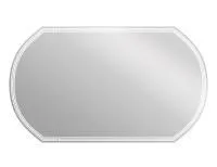 Зеркало Cersanit LED 090 design 120x70 с подсветкой с антизапотеванием овальное Ecom, KN-LU-LED090*120-d-Os