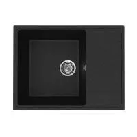 Кухонная мойка Practik PR-M-650-004 (без сифона), черный оникс