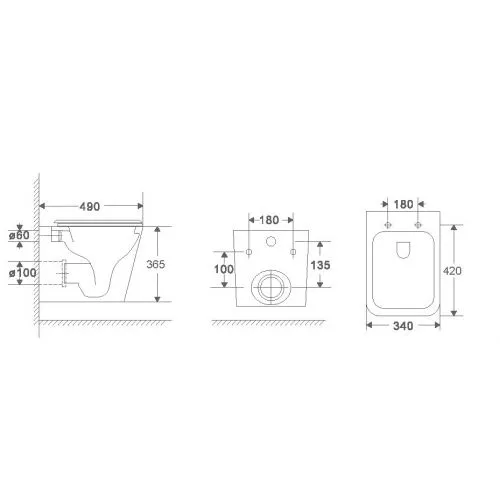 Унитаз подвесной WeltWasser WW GELBACH 043 GL-WT белый глянцевый